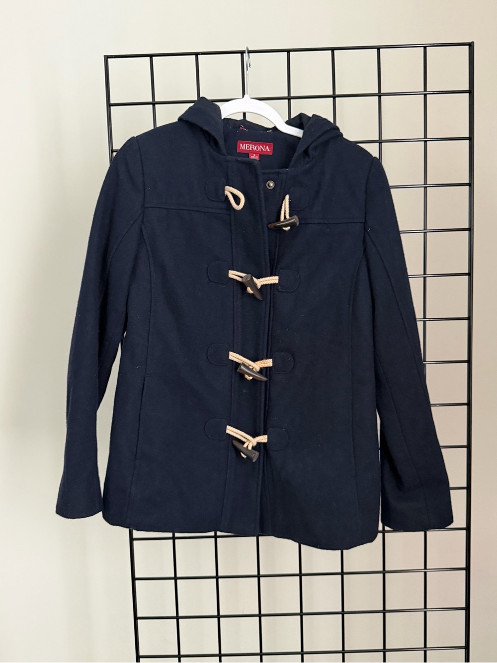 Merona Navy Toggle Pea Coat with Hood